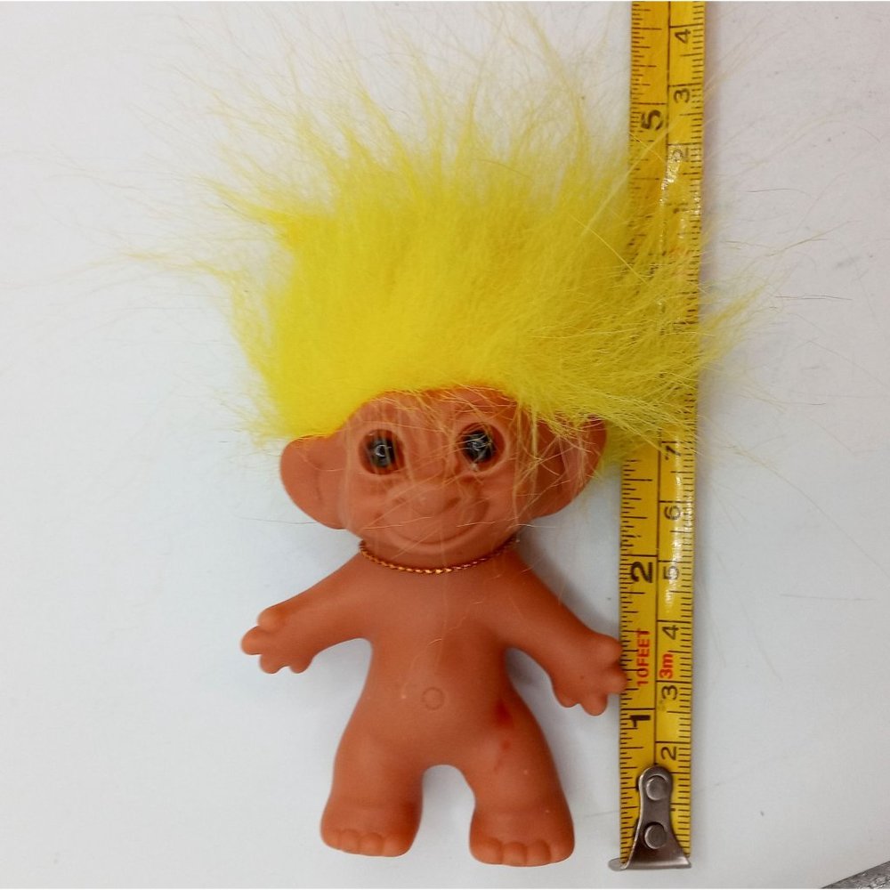 Vintage Troll Doll Uneeda Yellow Hair Collectible AS IS Toy Figurine Figure - Picture 15 of 15